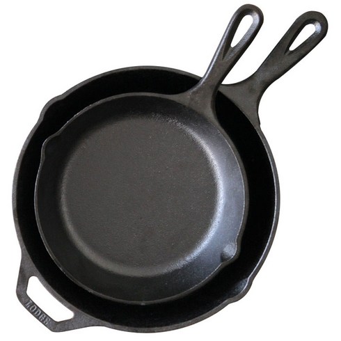 롯지 인덕션 캐스트 아이언 스킬렛 팬 세트 2개, 스킬렛팬  22cm + 27cm