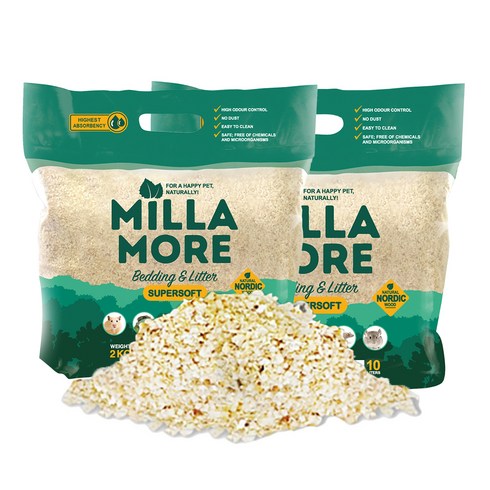 밀라모어 아스펜 슈퍼소프트 베딩, 2kg, 2개