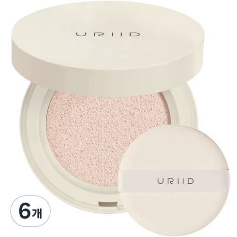 유리드 크리스탈 샤인 미니 쿠션 5.5g, 아이보리, 6개