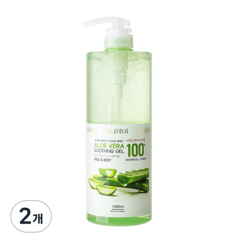 라라폴리 알로에베라 100 수딩젤, 1000ml, 2개