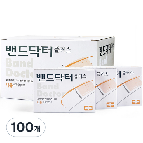 밴드닥터 플러스 밴드 덕용 20p, 100개