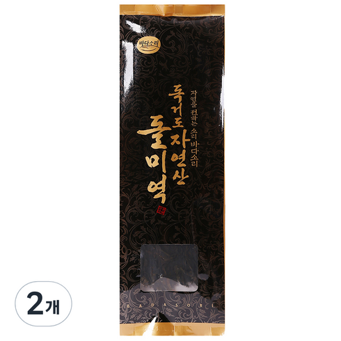 바다소리 진도 자연산 독거도 돌미역, 50g 이상, 2개