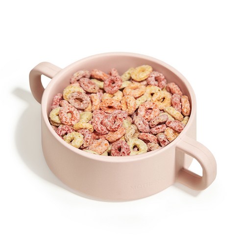 마더케이 실리콘 양손 이유볼, 베이비핑크, 1개