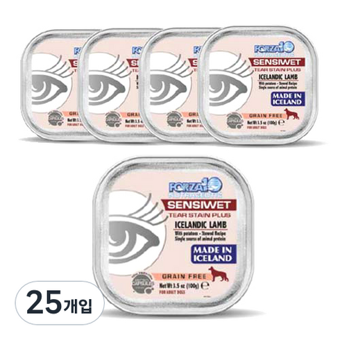 포르자텐 강아지사료 센시웻 티어스테인 플러스, 100g, 25개