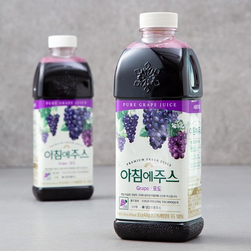 아침에주스 포도주스, 950ml, 2개