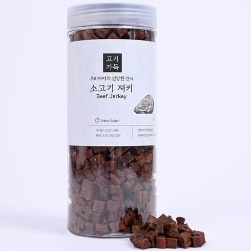 제로랩스 강아지 대용량 고기가득 져키 1kg, 소고기, 1개