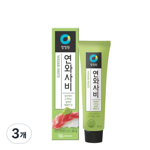대상 청정원 연와사비, 35g, 3개