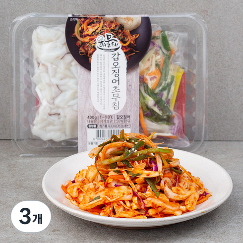 갑오징어 초무침, 400g, 3개