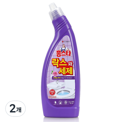 홈스타 락스와세제 후로랄파인, 750ml, 2개