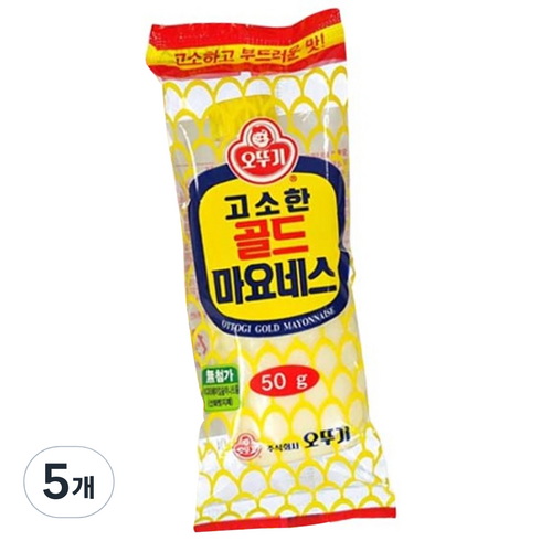 오뚜기 골드마요네스 미니튜브, 50g, 5개