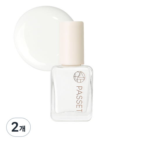 2023년 가성비 최고 팁토우 화이트커런트 - 파셋 셀럽 네일컬러 폴리쉬 매니큐어 7ml, 셀럽화이트, 2개