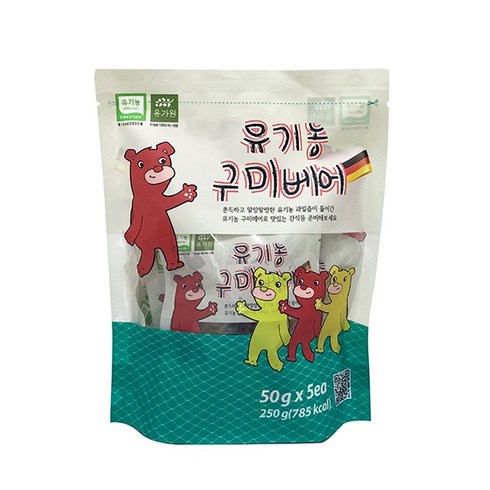 유가원 유기농 구미베어 젤리, 250g, 1개