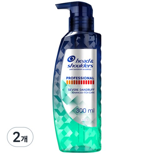 헤드앤숄더 프로페셔널 가려운 두피케어 샴푸, 300ml, 2개