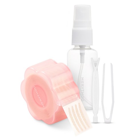메리쏘드 왕누니 쌍테 레이스 S 본품(360매)+Y스틱+집게+30ml 공병, 혼합색상, 1세트