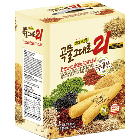 곡물그대로21 크리스피롤 선물세트, 900g, 1개