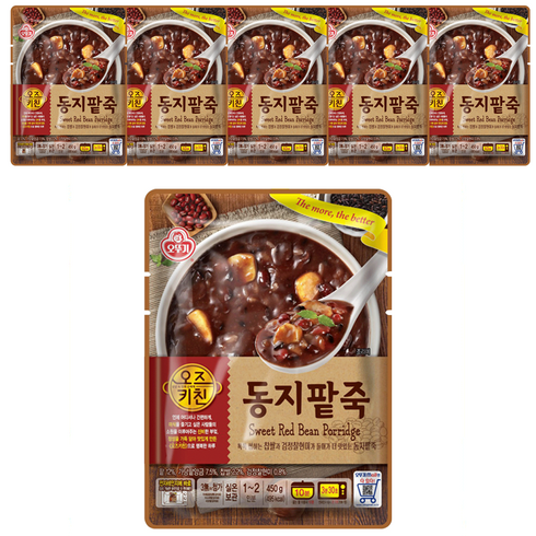 팥죽 - 오뚜기 오즈키친 동지팥죽 450g, 6개