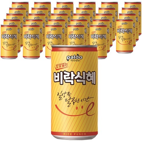 팔도 밥알없는 비락 식혜, 175ml, 30개