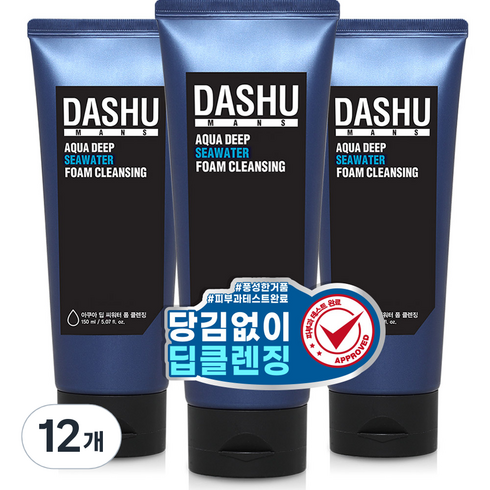다슈 아쿠아 딥 씨 워터 폼클렌징, 150ml, 12개