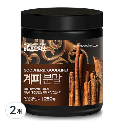 계피가루 - 조은약초 계피가루, 250g, 2개