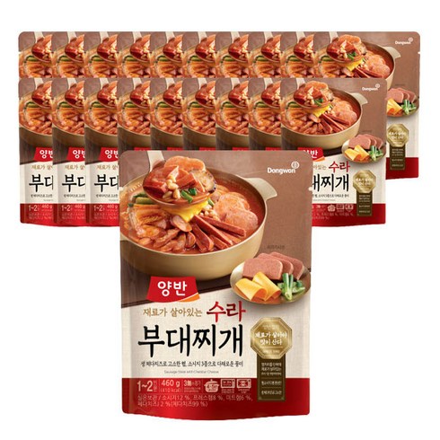 양반 수라 부대찌개, 460g, 20개