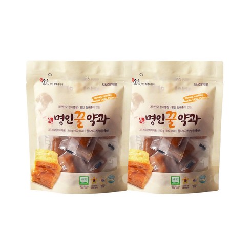 김규흔한과 페스츄리형 명인 꿀약과, 80g, 2개