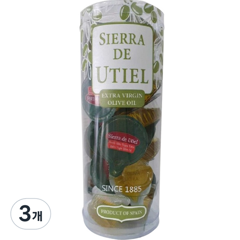 시에라 데 유티엘 엑스트라버진 올리브 오일 싱글포션 캡슐 25p, 250ml, 3개