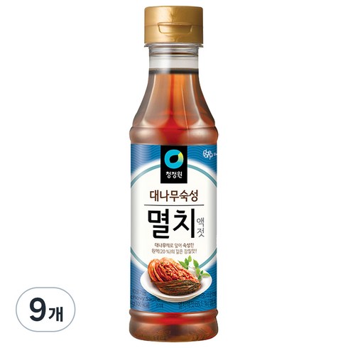 청정원 멸치액젓, 500g, 9개