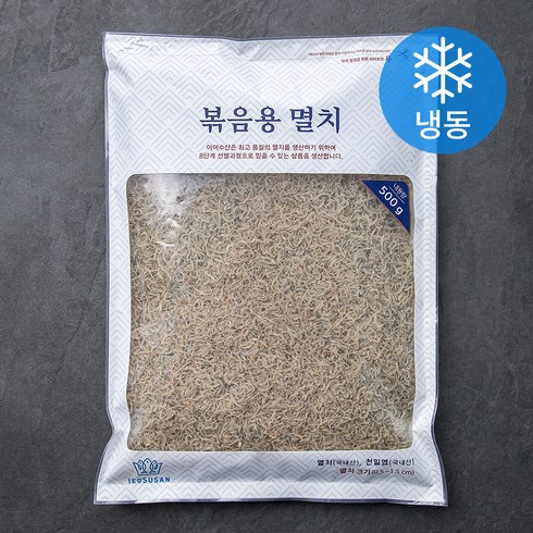 2023년 가성비 최고 멸치 - 이어수산 볶음용 멸치 (냉동), 500g, 1봉