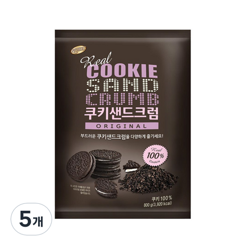 초코크럼블 - 동서 쿠키샌드크럼 800g, 5개