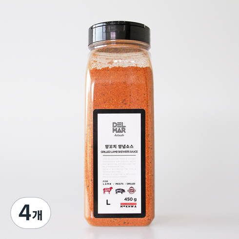 딜리셔스마켓 양꼬치시즈닝, 450g, 4개