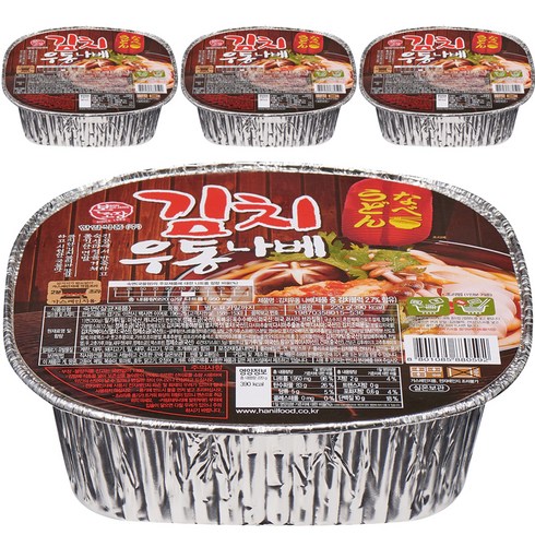 한일본고장 김치우동 나베, 220g, 4개