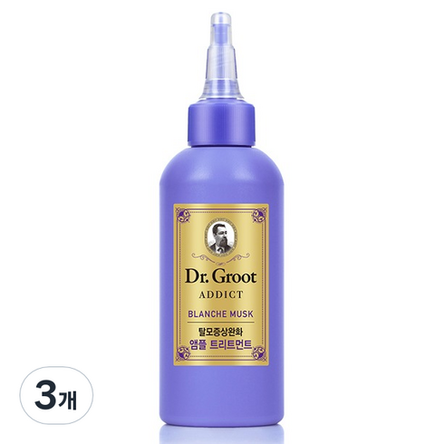 닥터그루트 애딕트 탈모증상케어 앰플 트리트먼트 블랑쉬머스크, 180ml, 3개