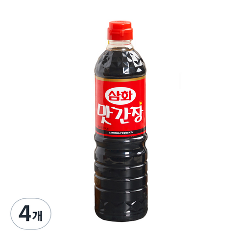 [삼화] 맛간장, 900ml, 4개