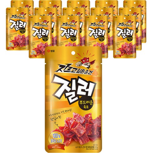 2023년 가성비 최고 육포 - 질러 부드러운 육포, 20g, 15개