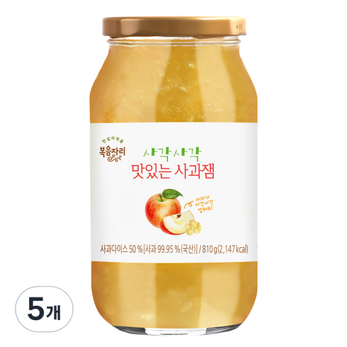 복음자리사과잼 - 복음자리 사각사각 사과잼, 810g, 5개