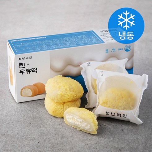 청년떡집 찐우유떡 (냉동), 360g, 1개