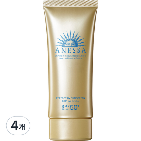 아넷사 퍼펙트 UV 선스크린 스킨케어 젤 N SPF50+ PA++++, 90g, 4개