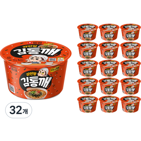 라면왕 김통깨 사발 79g, 32개