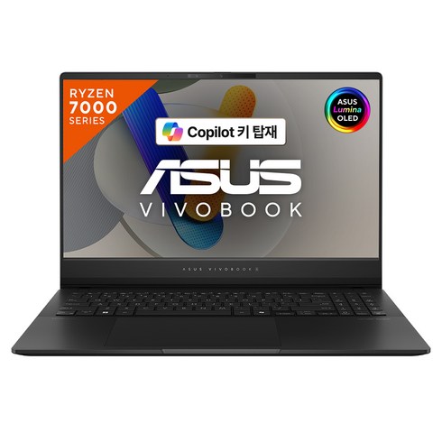 아수스비보북 - 에이수스 2024 Vivobook S 15 OLED 라이젠5, 뉴트럴 블랙, 512GB, 16GB, Free DOS, M5506NA-MA036