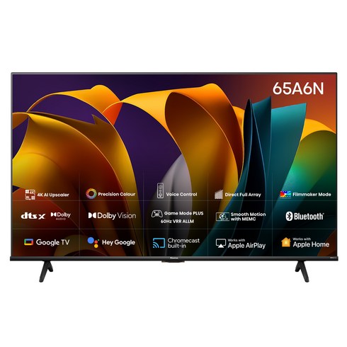 하이센스 4K UHD TV, 165cm(65인치), 65A6N, 스탠드형, 방문설치