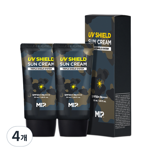 미프 UV쉴드 선크림 SPF50+ PA++++, 50ml, 4개