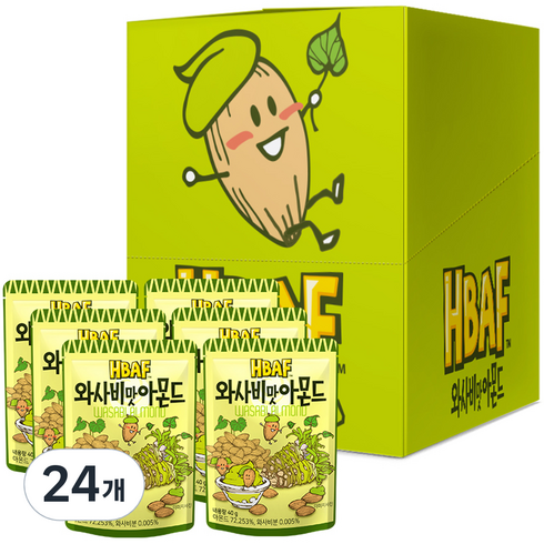 바프 와사비맛 아몬드, 210g, 20개