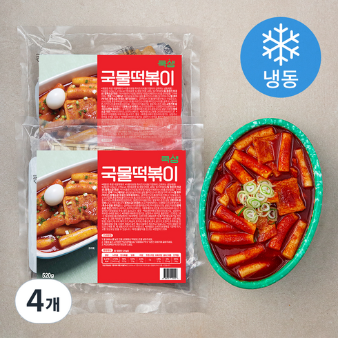 쿡생 국물떡볶이 (냉동), 520g, 4개