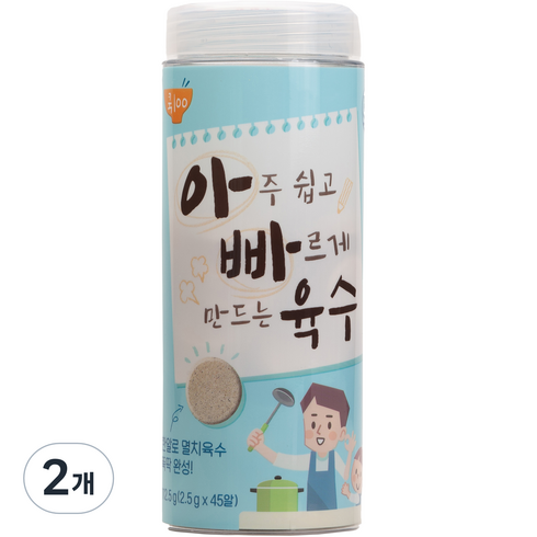 쿡백 아빠육수 45p, 112.5g, 2개