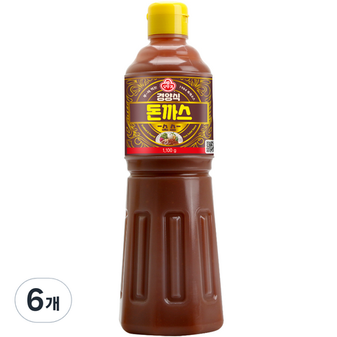 오뚜기 경양식 돈까스소스, 1.1kg, 6개