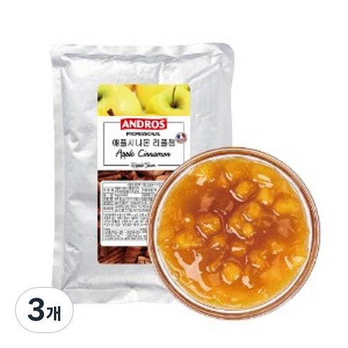 앤드로스 애플시나몬 리플잼, 1kg, 3개