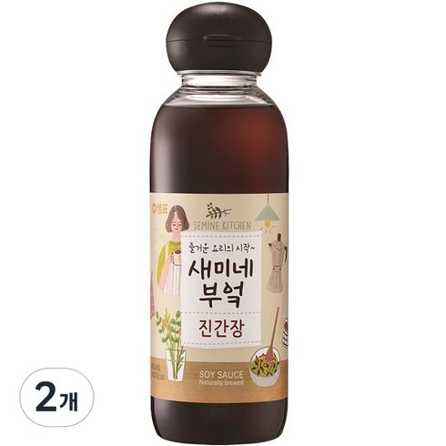 샘표 새미네부엌 진간장, 450ml, 2개