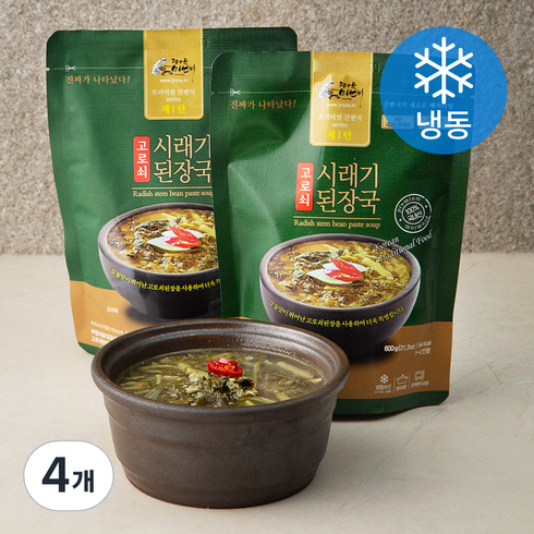 피아골미선씨 - 피아골미선씨 프리미엄 고로쇠 시래기된장국 (냉동), 600g, 4개