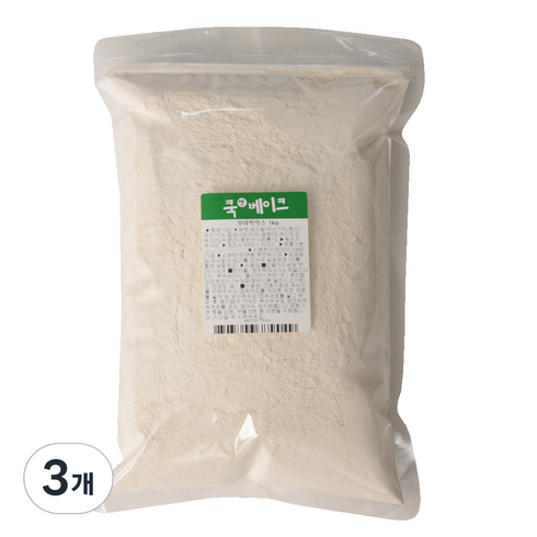 쿡앤베이크 보리떡믹스, 1kg, 3개