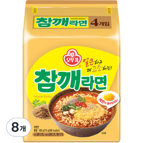 오뚜기 참깨라면 115g, 8개